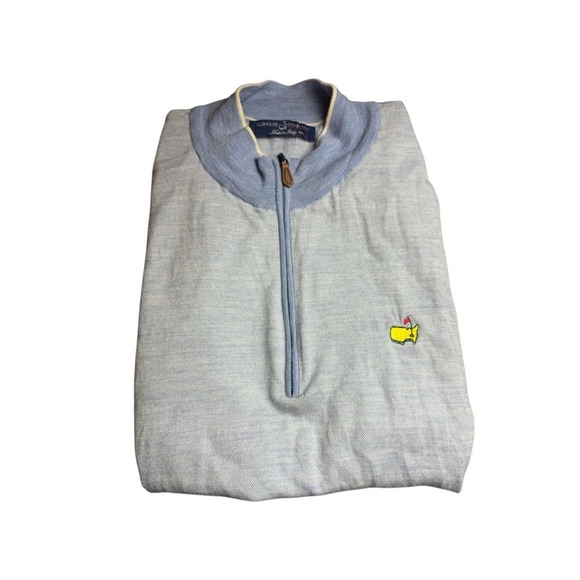 Clubhouse Collection Golf Sweater Vest Fine Marino Wool Italy XXL Zip Pullover - Picture 1 of 12